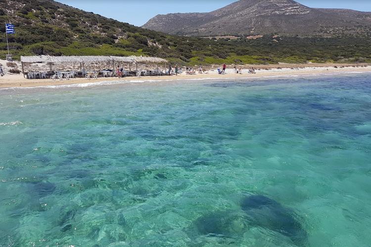 Despotiko beach Paros island boat rental - The perfect way to escape and relax